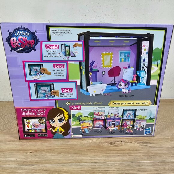 Hasbro Littlest Pet Shop Say Ahh To The Spa Style Set #3708 Zoe Trent Spaniel - Picture 5 of 7